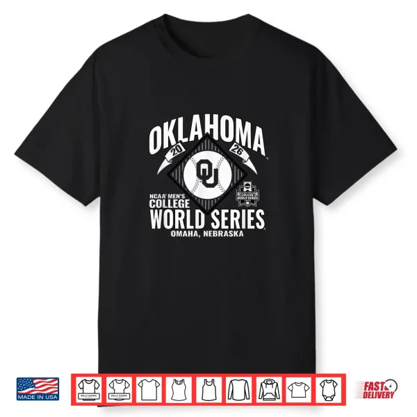Oklahoma Sooners College World Series 2026 Cws Baseball Shirt