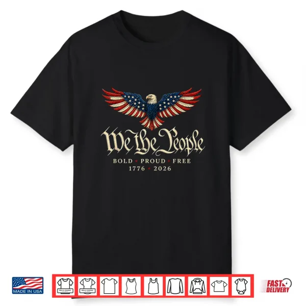 Patriotic Eagle 1776 2026 250Th Anniversary Shirt