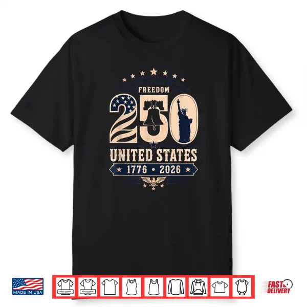 Patriotic Vintage 250Th Anniversary Usa 250 Year 4Th Of July Shirt