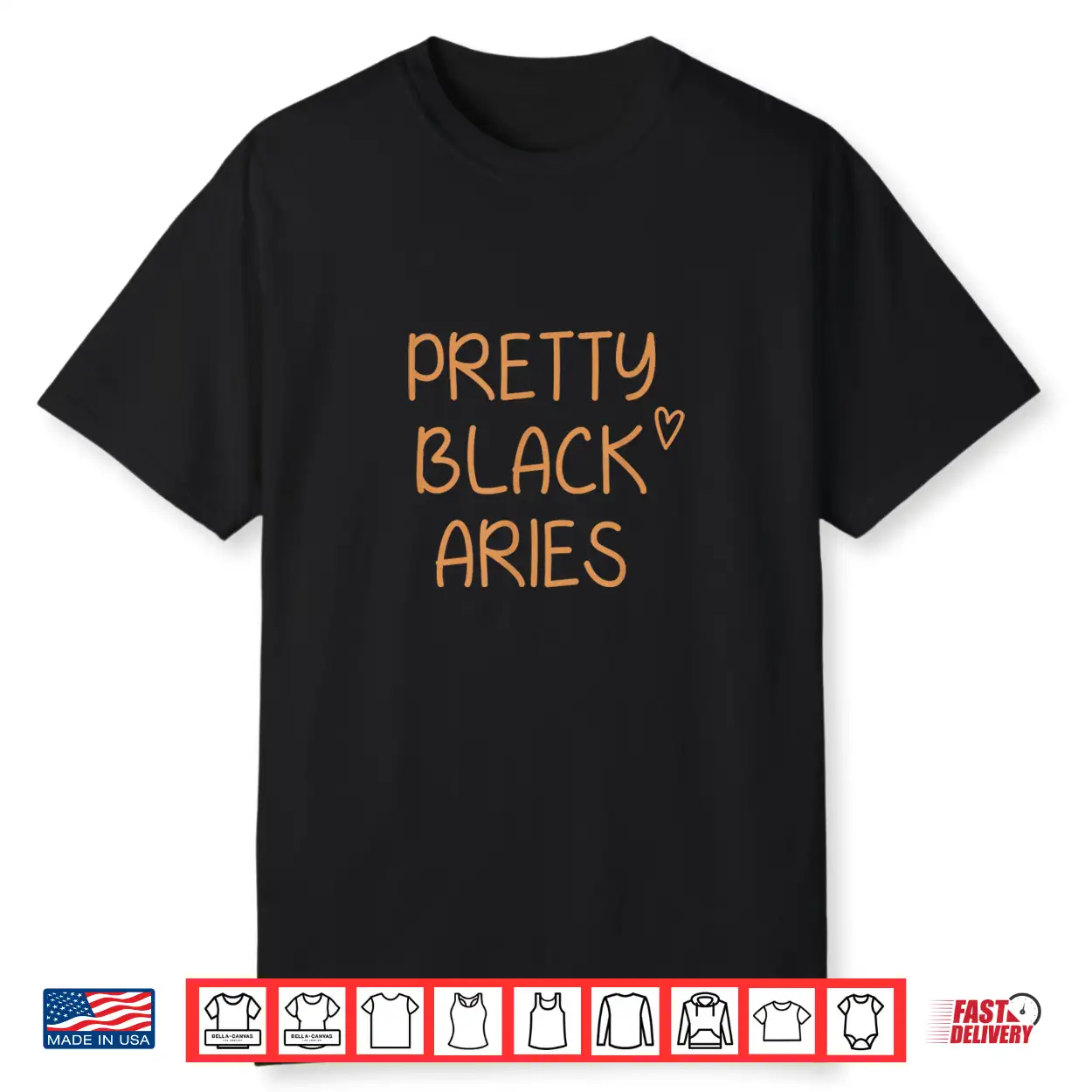 Pretty Black Aries Birthday African American Gift Shirt Pretty Black Aries Birthday African American Gift Shirt