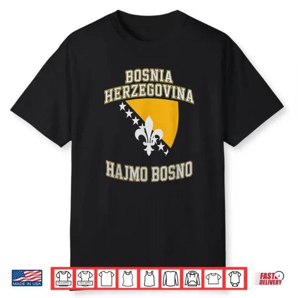 Proud Bosnia Dragon Hajmo Bosno Country Favorite Cheer Game Shirt