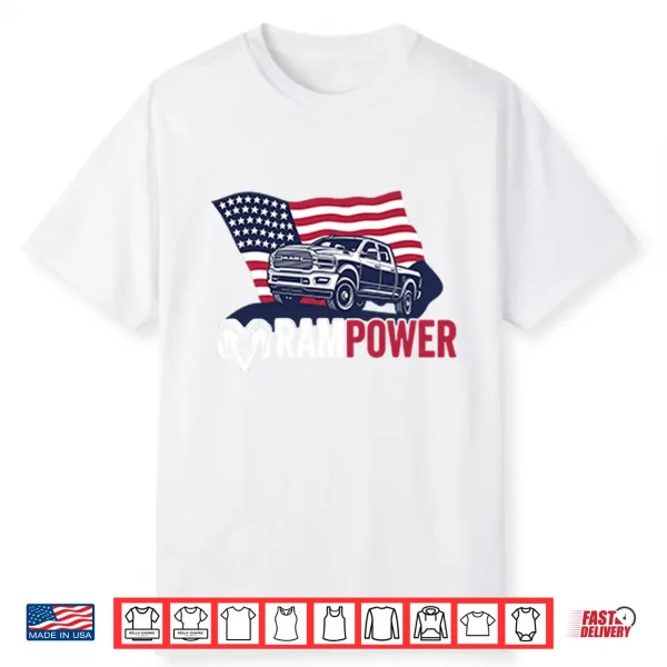 Ram Power Patriotic Truck Shirt