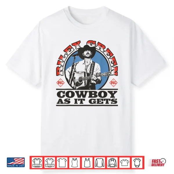 Riley Green Cowboy As It Gets Logo Shirt