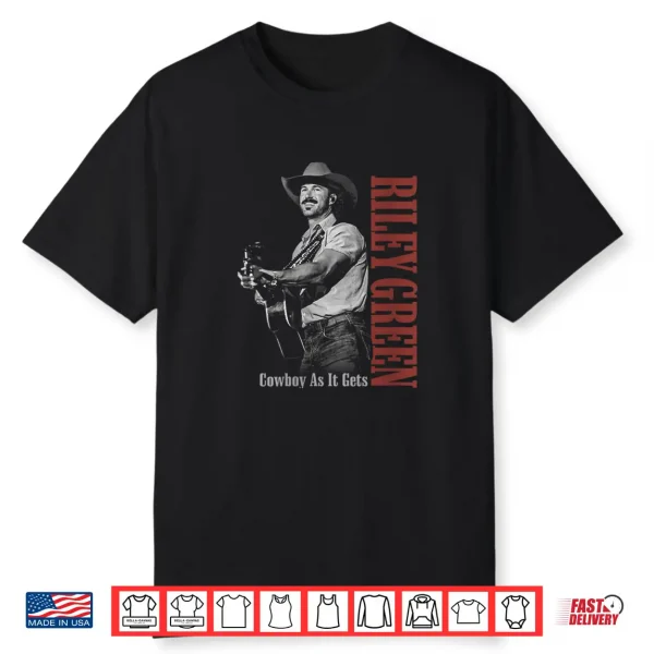 Riley Green Cowboy Guitar Shirt