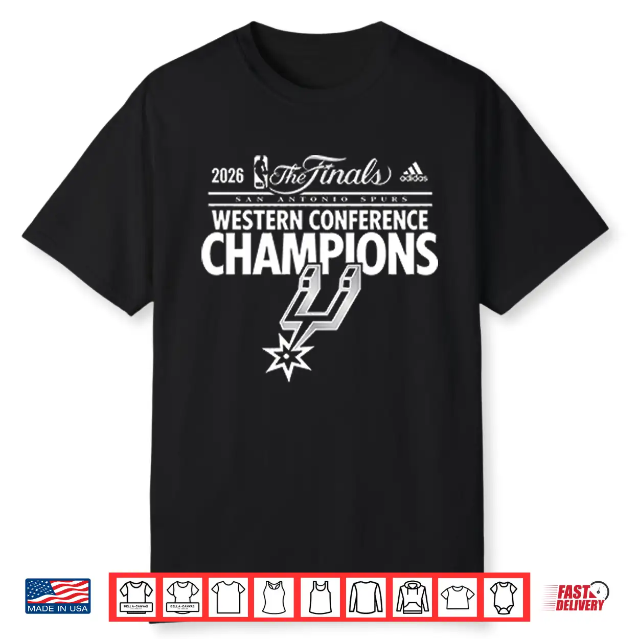 San Antonio Spurs Western Conference Champions 2026 Shirt San Antonio Spurs Western Conference Champions 2026 Shirt
