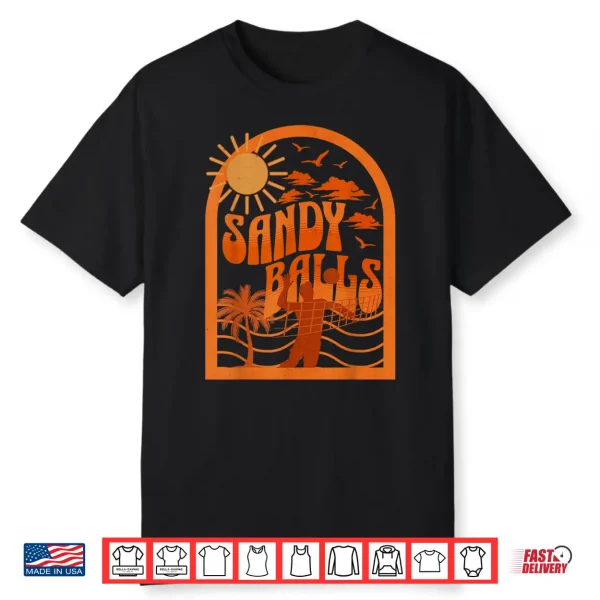 Sandy Balls Funny Beach Volleyball Shirt