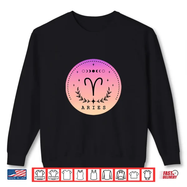 Aries Birthday Present Women Girl Zodiac Sign Aries Shirt 2 Sweatshirt Aries Birthday Present Women Girl Zodiac Sign Aries Shirt