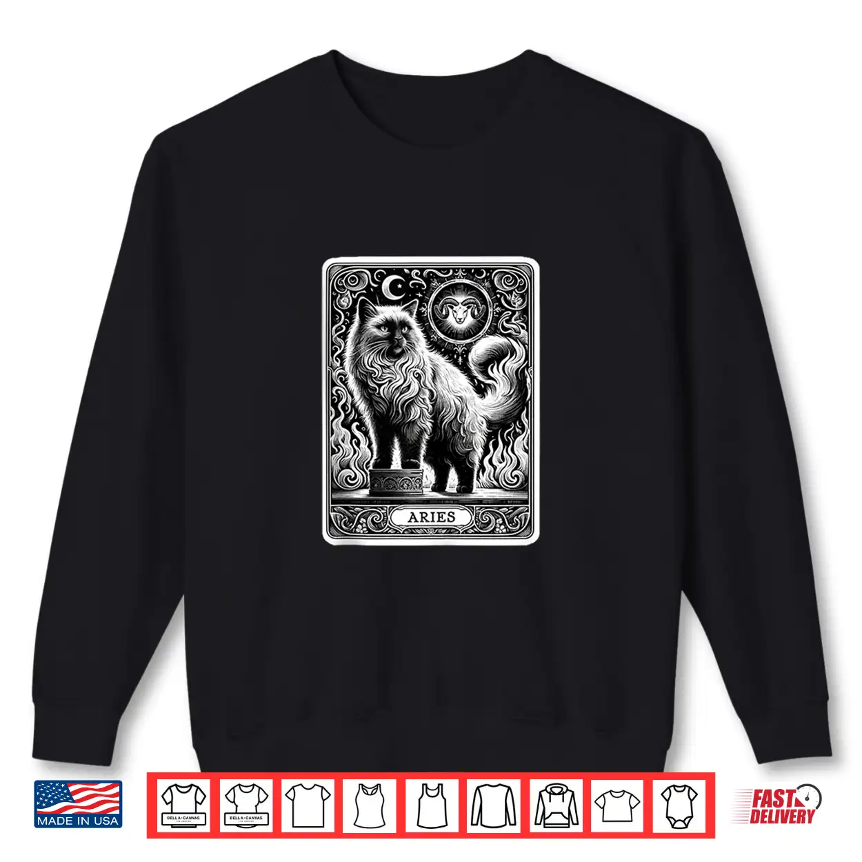 Aries Cat Celestial Zodiac Tarot Astrology Cats Shirt Aries Cat Celestial Zodiac Tarot Astrology Cats Shirt