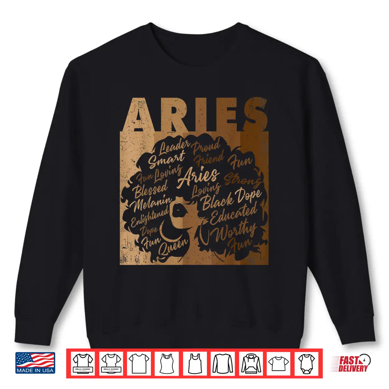 Aries Girl African American Women Melanin Birthday Shirt Aries Girl African American Women Melanin Birthday Shirt
