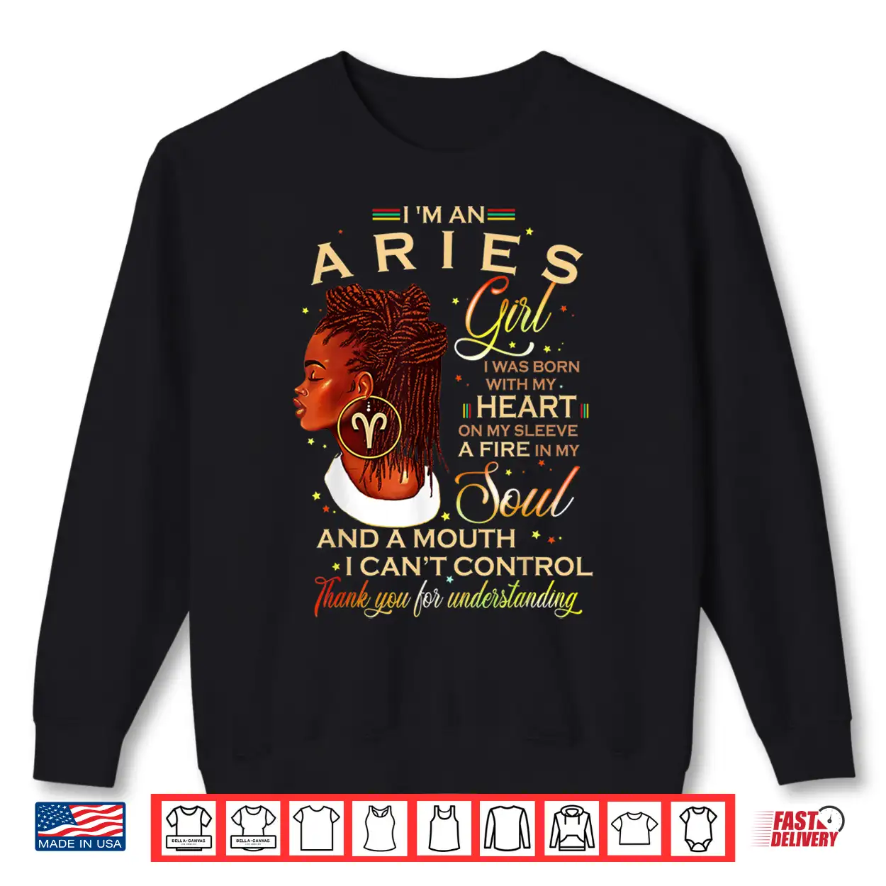 Aries Girl Afro Locs Girl Zodiac Signs Birthday Gift Shirt Aries Girl Afro Locs Girl Zodiac Signs Birthday Gift Shirt