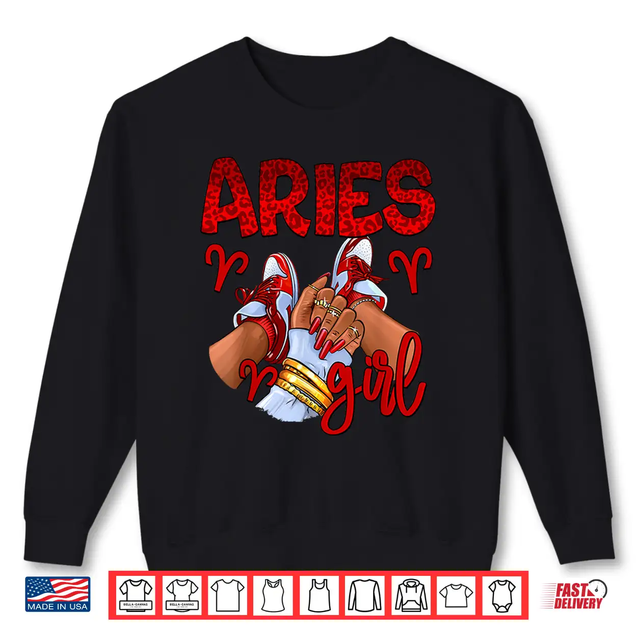 Aries Girl Birthday Women Sneakers Zodiac Sign Bday Shirt Aries Girl Birthday Women Sneakers Zodiac Sign Bday Shirt