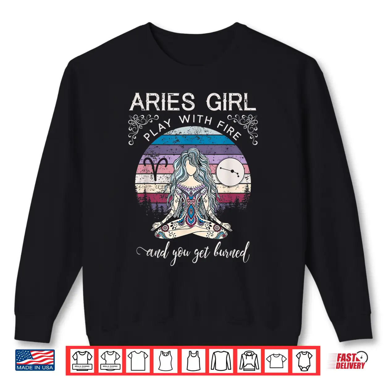 Aries Girl Shirt Retro Zodiac Shirt Aries Girl Shirt Retro Zodiac Shirt