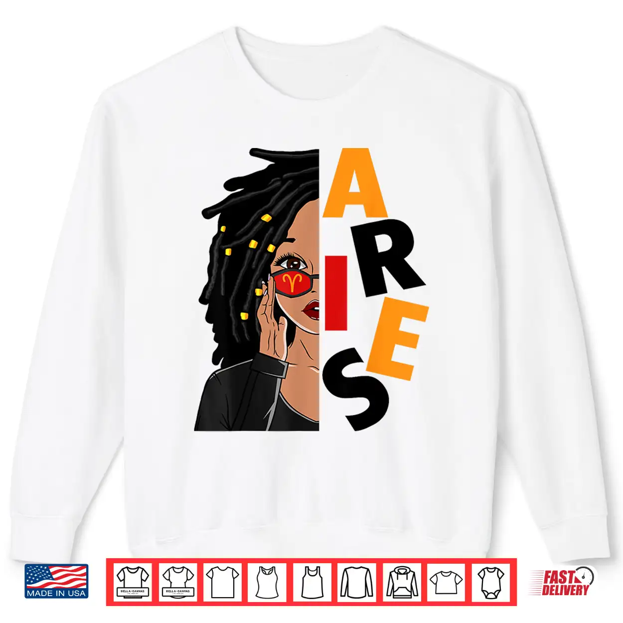Aries Girls African American Loc’D Women Zodiac Sign Shirt Aries Girls African American Loc’D Women Zodiac Sign Shirt