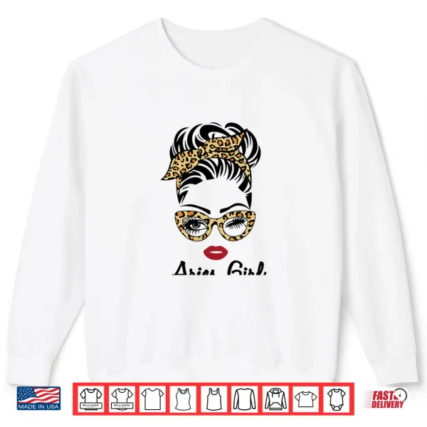 Sweatshirt Aries Horoscope Gifts Women Girls Zodiac Sign Astrology Shirt