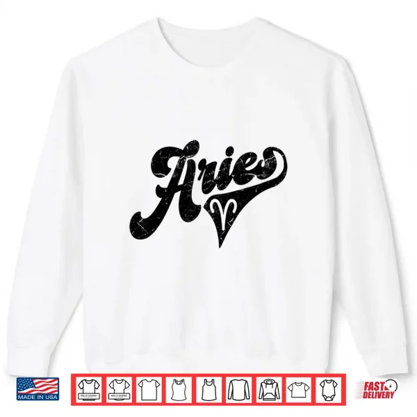 Aries Retro Zodiac Astrology Horoscope Aries Shirt 2 Sweatshirt Aries Retro Zodiac Astrology Horoscope Aries Shirt