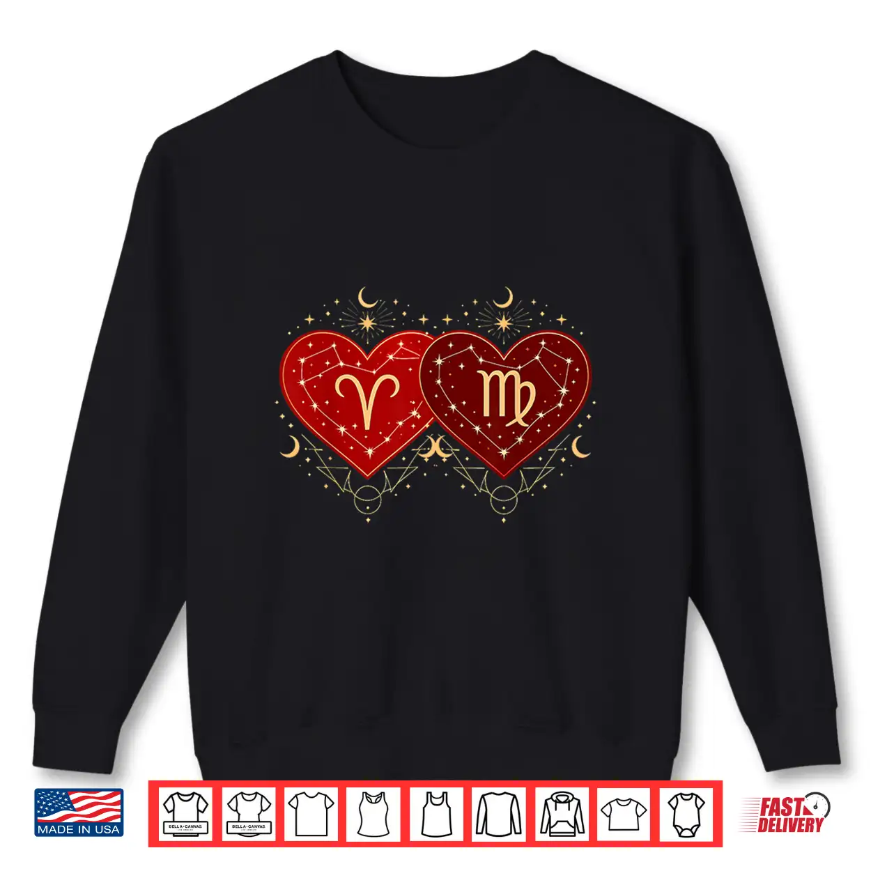 Aries Virgo Love Shirt Zodiac Valentines Day Astrological Shirt Aries Virgo Love Shirt Zodiac Valentines Day Astrological Shirt