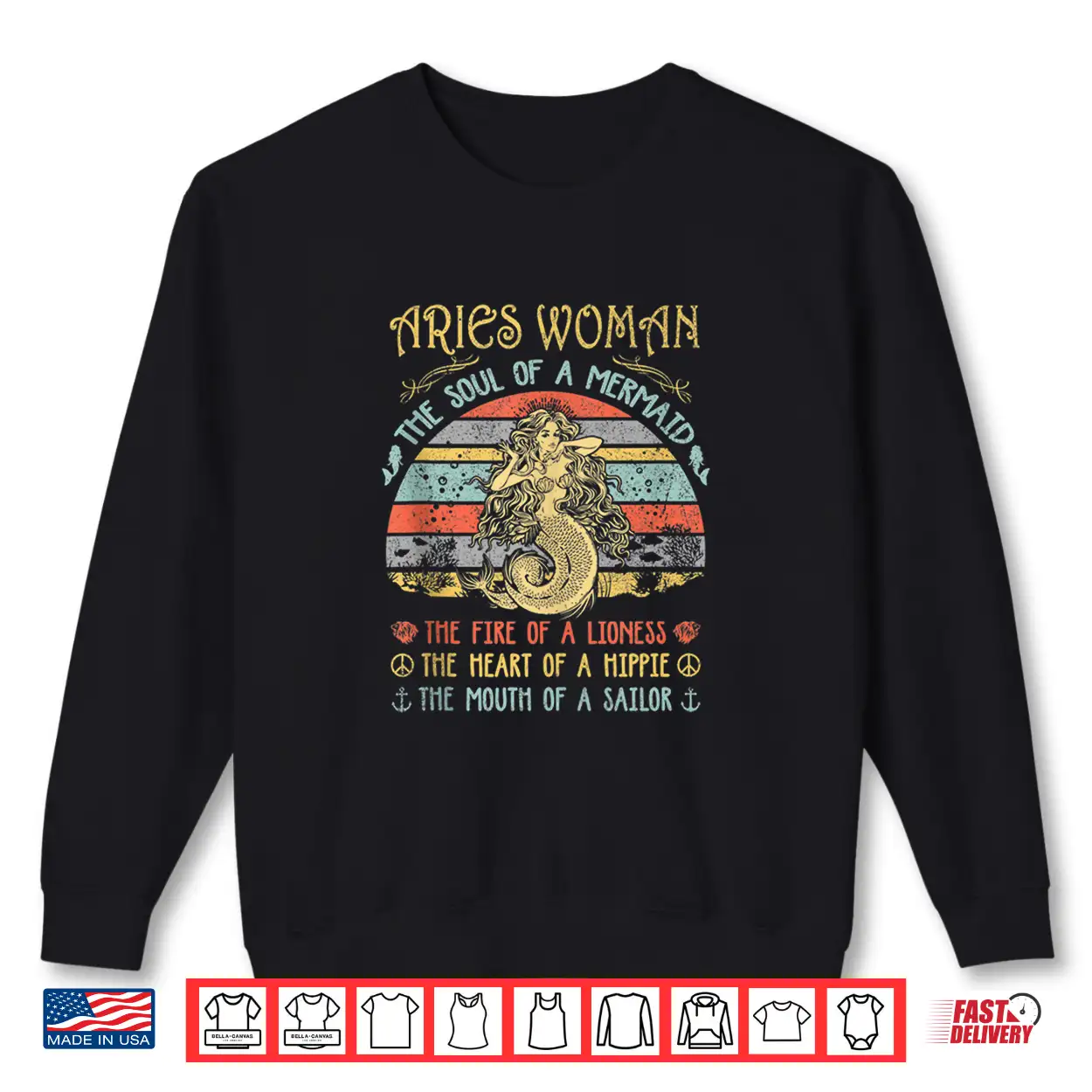 Aries Woman The Soul Of A Mermaid Vintage Birthday Shirt Aries Woman The Soul Of A Mermaid Vintage Birthday Shirt