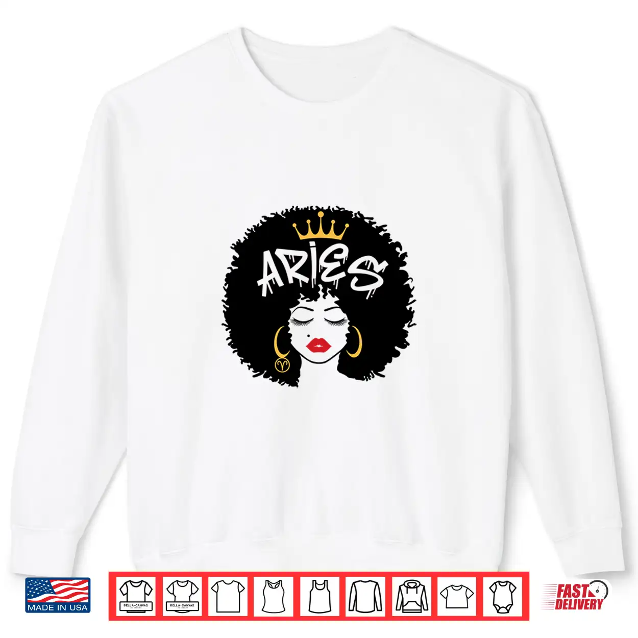 Aries Zodiac Sign African Hair Style Queen Afro Astrology Shirt Aries Zodiac Sign African Hair Style Queen Afro Astrology Shirt