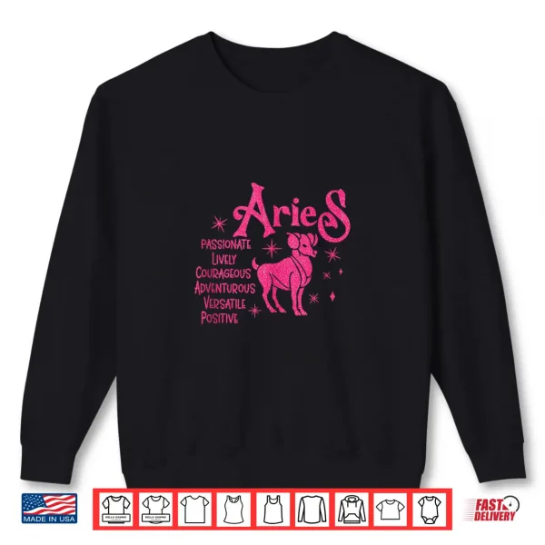 Aries Zodiac Sign Aries Zodiac Birthday Shirt 2 Sweatshirt Aries Zodiac Sign Aries Zodiac Birthday Shirt