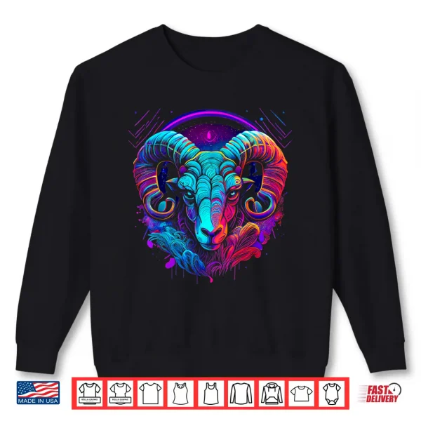 Aries Zodiac Sign Ram Graphic Astrology Cool Horoscope Art Shirt 2 Sweatshirt Aries Zodiac Sign Ram Graphic Astrology Cool Horoscope Art Shirt