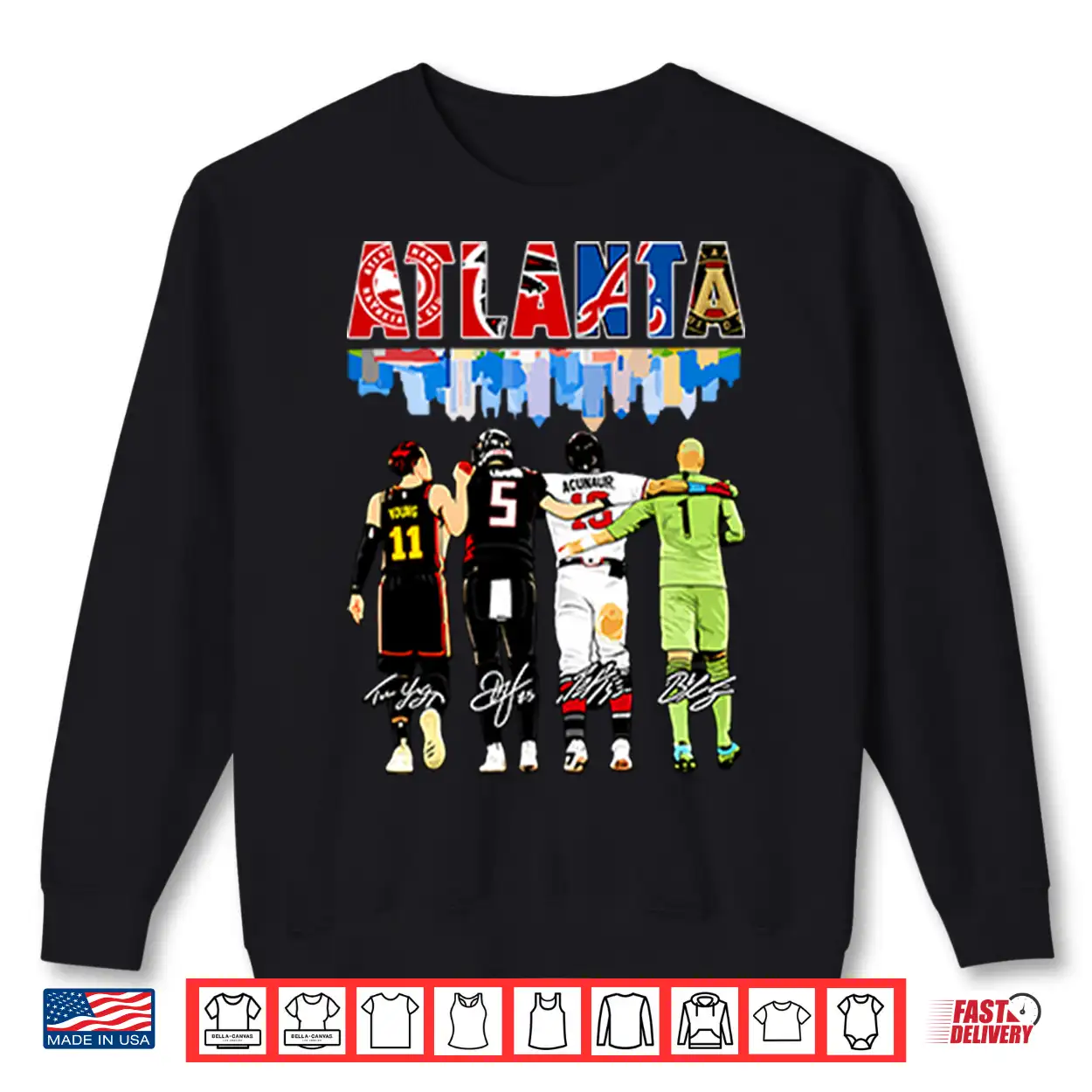 Atlanta Sports Legends Shirt Atlanta Sports Legends Shirt