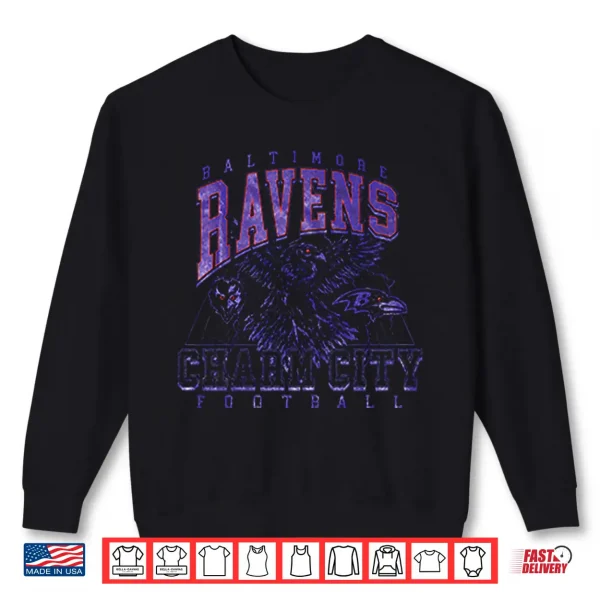 Sweatshirt Baltimore Ravens Charm City Football Shirt 2