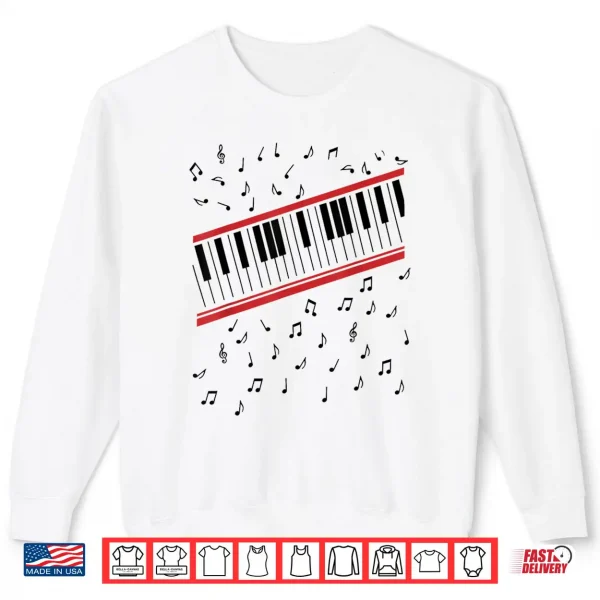 Sweatshirt Beat it Key Piano Graphic Music Retro Shirt