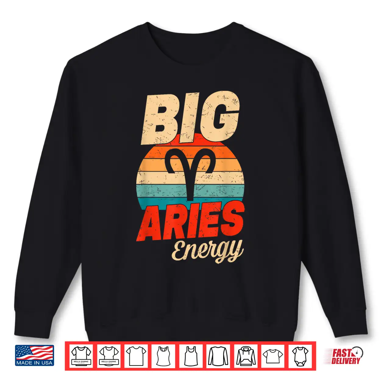 Big Aries Energy Men Women Retro Sunset Zodiac Birthday Shirt Big Aries Energy Men Women Retro Sunset Zodiac Birthday Shirt