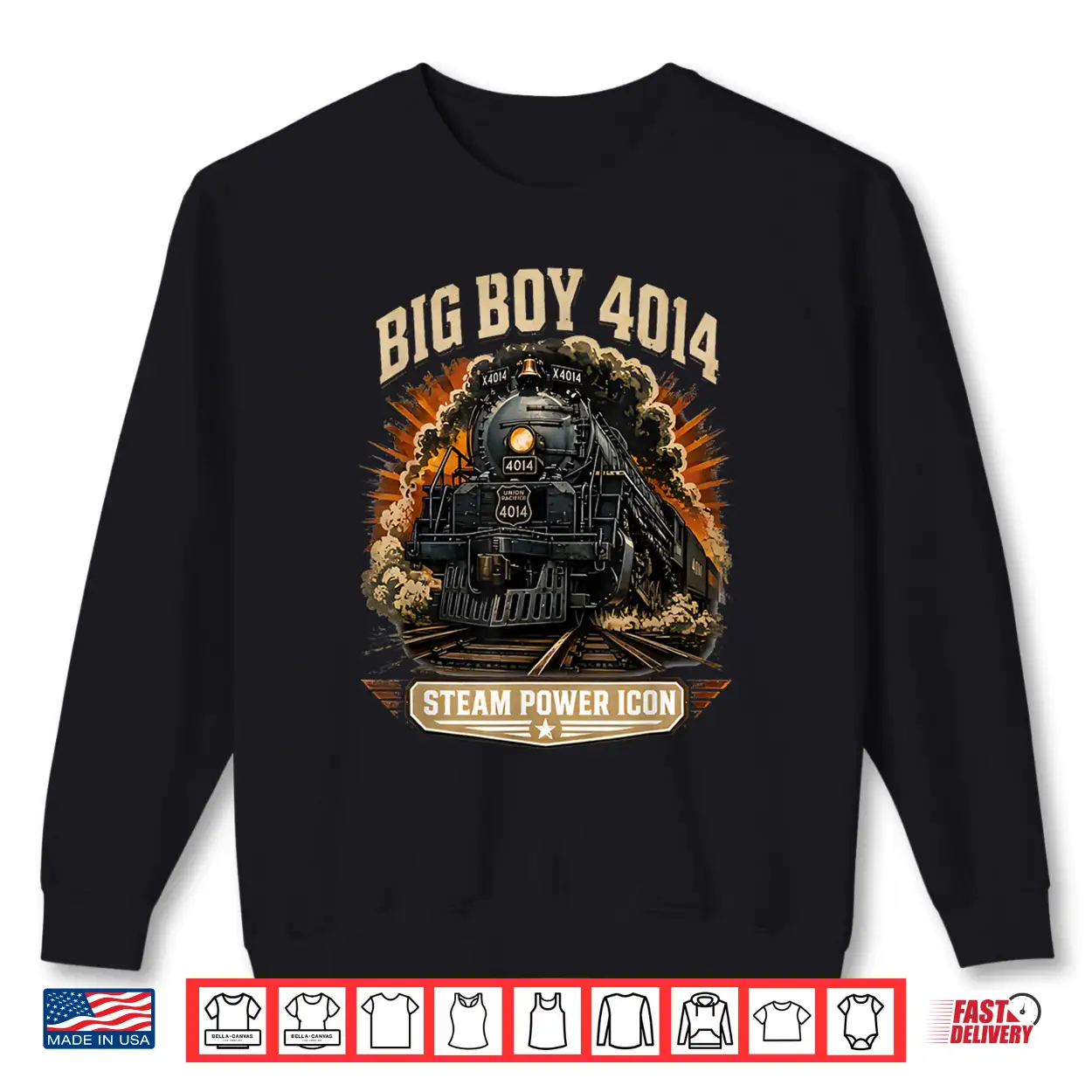 Big Boy 4014 Steam Engine Locomotive Train Vintage Railroad Shirt Big Boy 4014 Steam Engine Locomotive Train Vintage Railroad Shirt