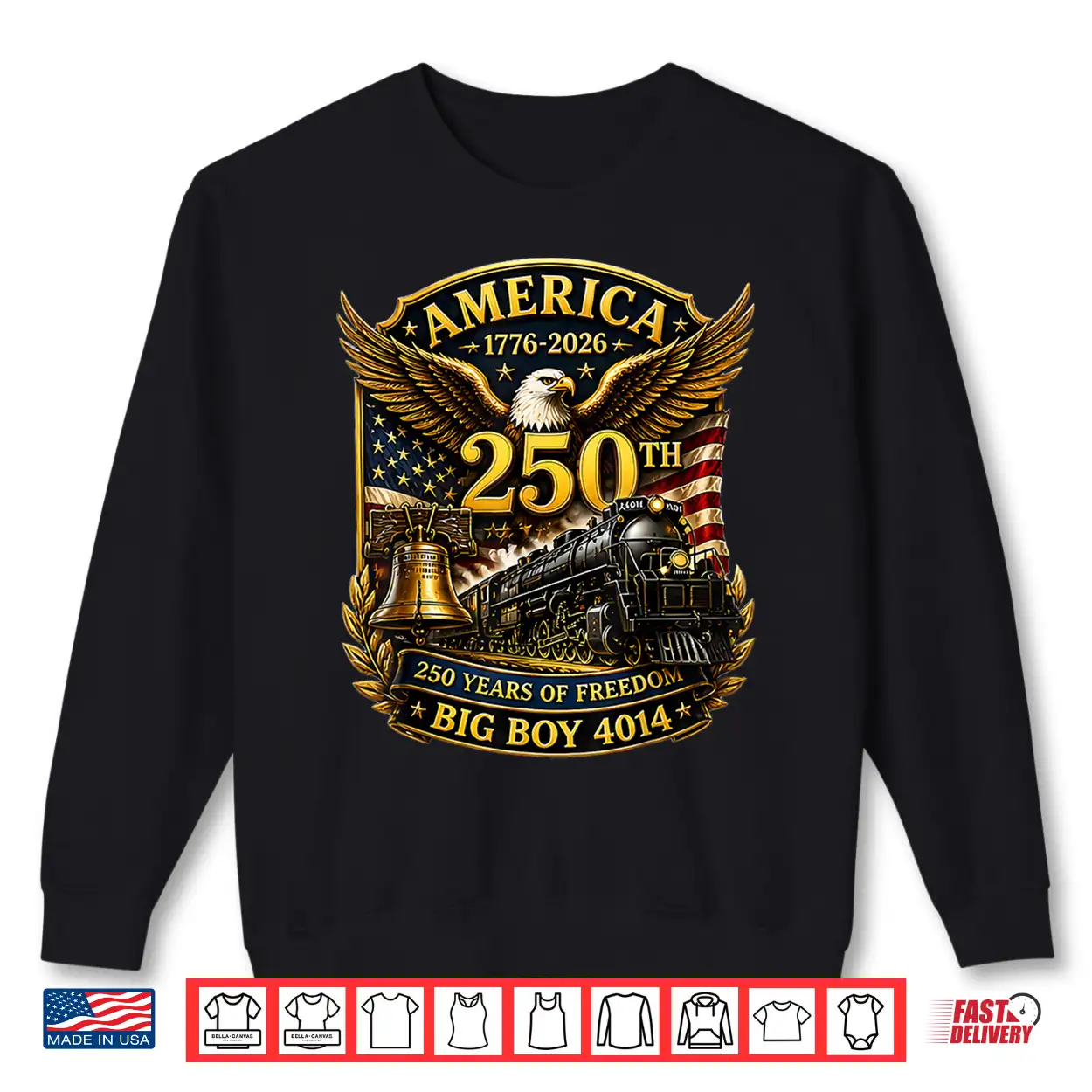 Big Boy 4014 Train Usa 250Th Anniversary Patriotic American Shirt Big Boy 4014 Train Usa 250Th Anniversary Patriotic American Shirt