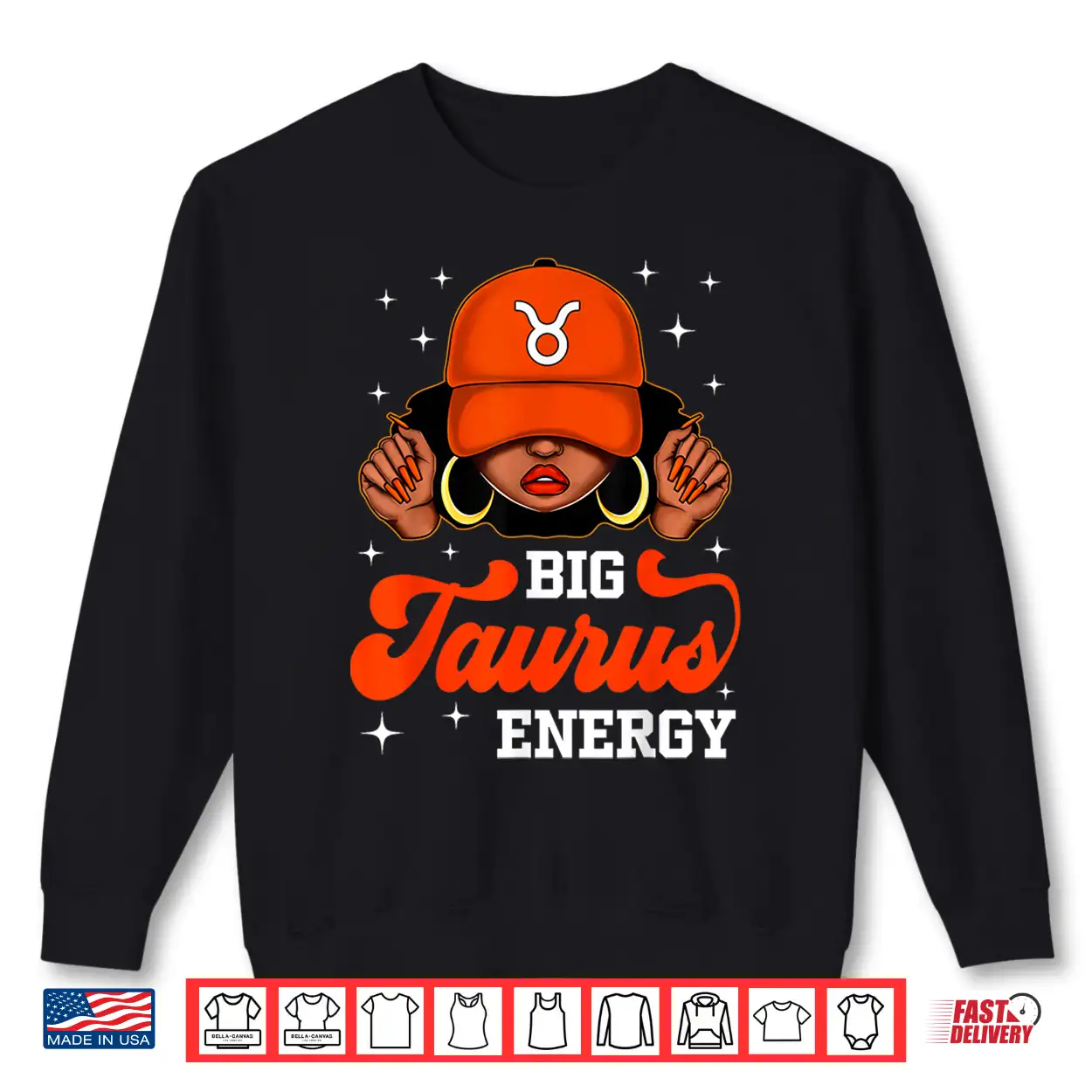 Big Taurus Energy Afro Queen Cap Black Woman Girl Shirt Big Taurus Energy Afro Queen Cap Black Woman Girl Shirt