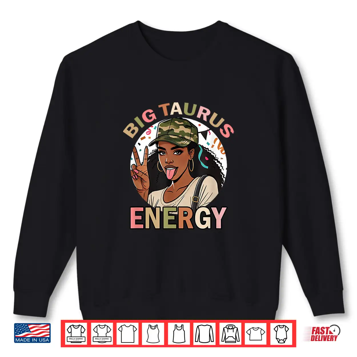 Big Taurus Energy Black Culture Camo Birthday Zodiac Retro Shirt Big Taurus Energy Black Culture Camo Birthday Zodiac Retro Shirt