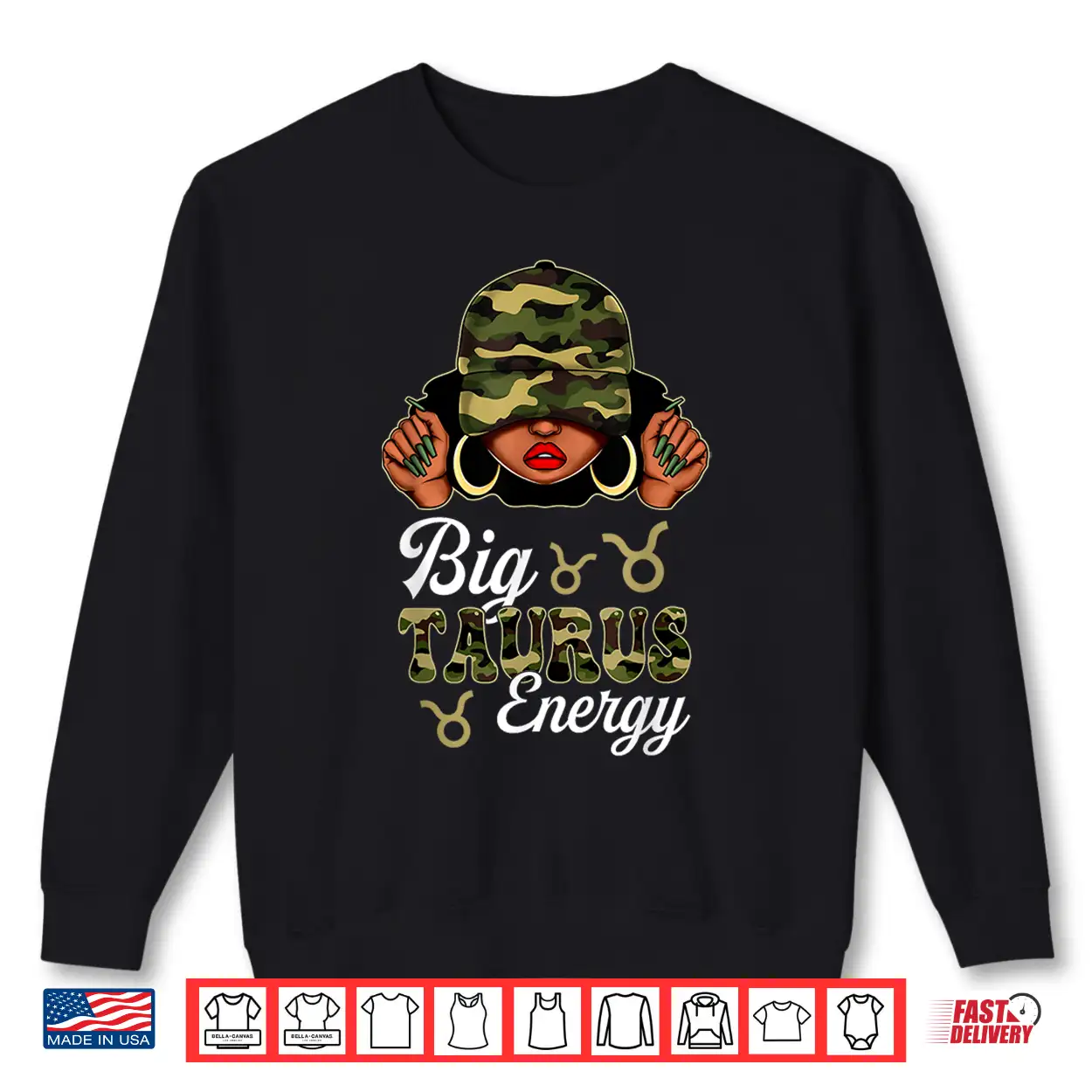 Big Taurus Energy Black Culture Camouflage Zodiac Sign Shirt Big Taurus Energy Black Culture Camouflage Zodiac Sign Shirt