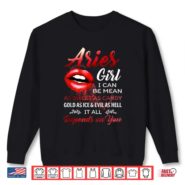 Birthday Gift Girl Zodiac Aries For Women Aries Zodiac Shirt 2 Sweatshirt Birthday Gift Girl Zodiac Aries for Women Aries Zodiac Shirt