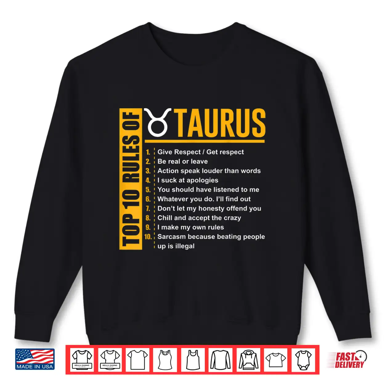 Birthday Gifts Top 10 Rules Of Taurus Zodiac Shirt Birthday Gifts Top 10 Rules Of Taurus Zodiac Shirt