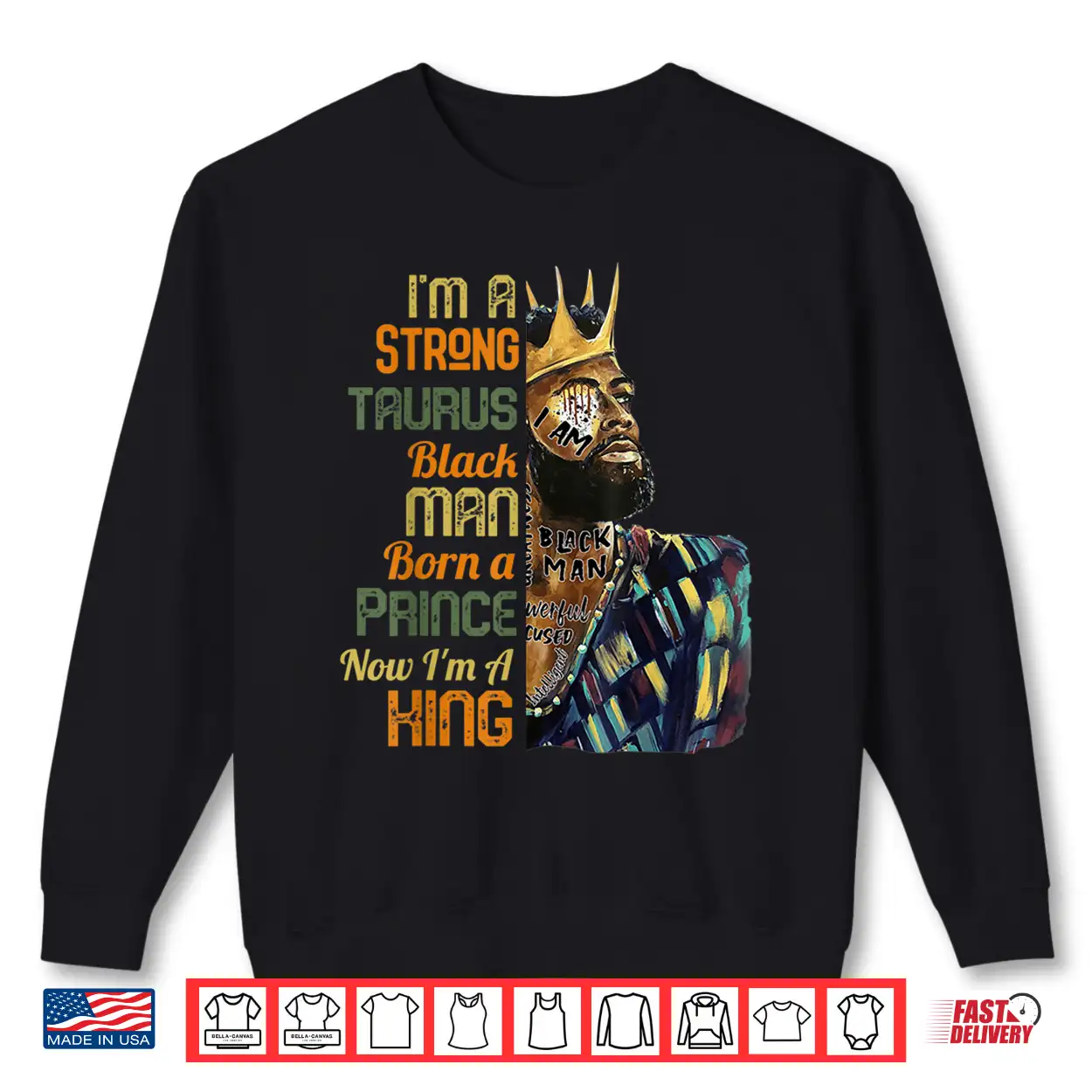 Born A Prince Now A King Strong Taurus Black Culture Afro Shirt Born A Prince Now A King Strong Taurus Black Culture Afro Shirt