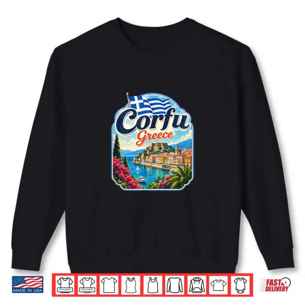 Sweatshirt Corfu Island Greece Corfu Shirt