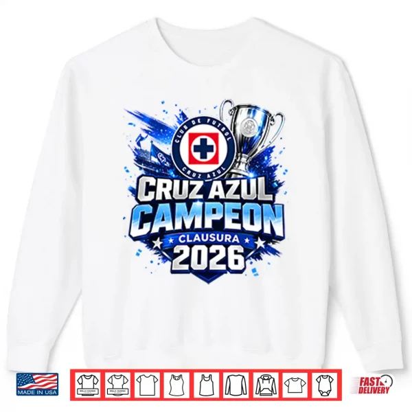 Sweatshirt Cruz Azul Campeon Clausura 2026 Shirt