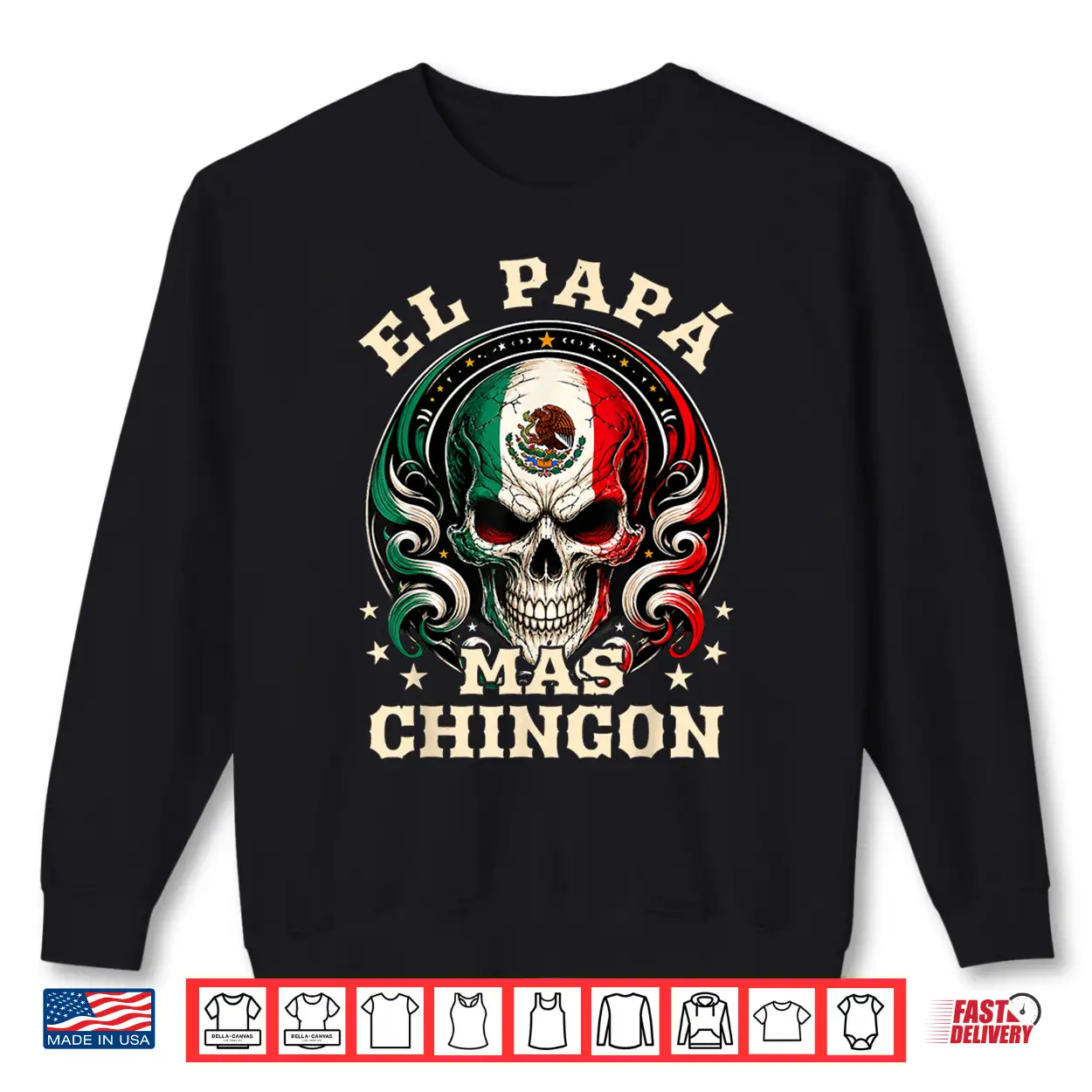 Fathers Day El Papa Mas Chingon Spanish Mexican Dad Men Shirt Fathers Day El Papa Mas Chingon Spanish Mexican Dad Men Shirt