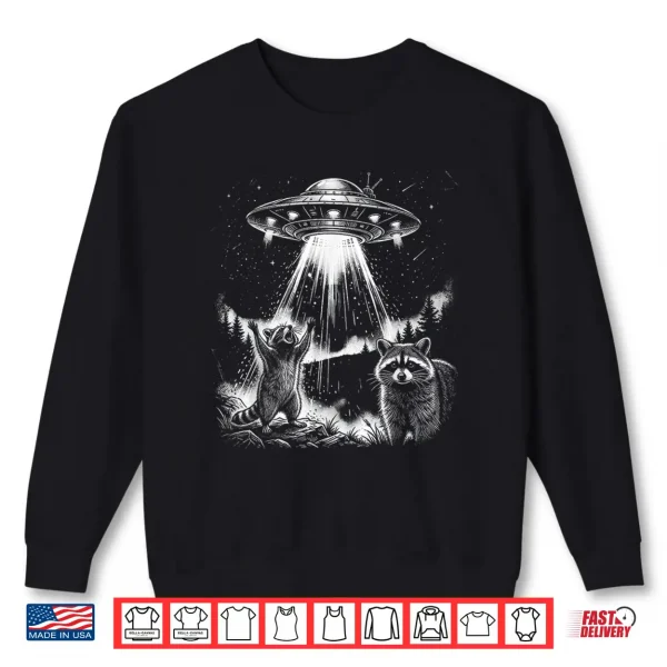 Funny Alien Raccoon Ufo Shirt 2 Sweatshirt Funny Alien Raccoon UFO Shirt