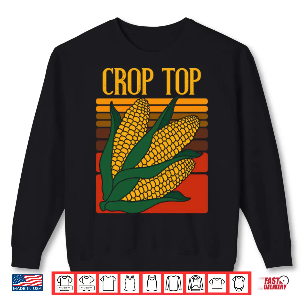 Funny Crop Top Corn Shirt Funny Crop Top Corn Shirt