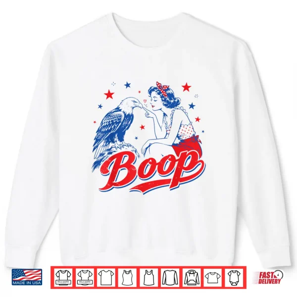 Funny Hand Boop Nose Girl Eagle Funny Patriotic 4Th Of July Shirt 2 Sweatshirt Funny Hand Boop Nose Girl Eagle Funny Patriotic 4th of July Shirt