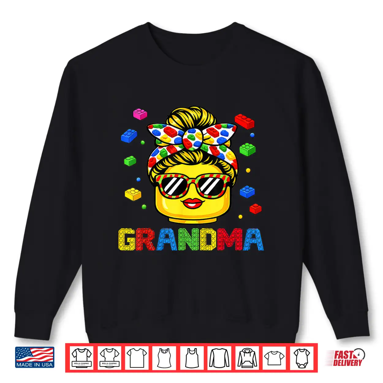 Grandma Master Builder Building Bricks Blocks Mothers Day Shirt Grandma Master Builder Building Bricks Blocks Mothers Day Shirt
