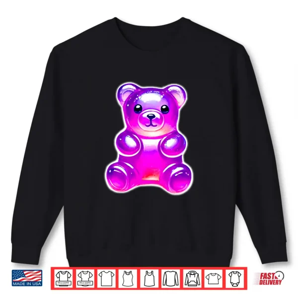 Sweatshirt Gummy Bear Candy Purple Shirt