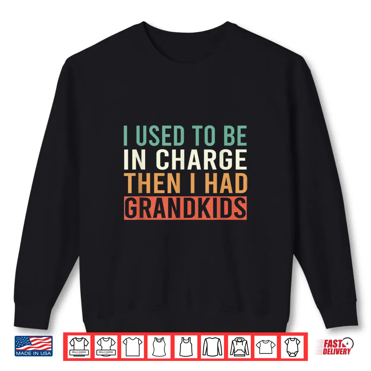 I Used To Be In Charge Then I Had Grandkids Shirt I Used To Be In Charge Then I Had Grandkids Shirt