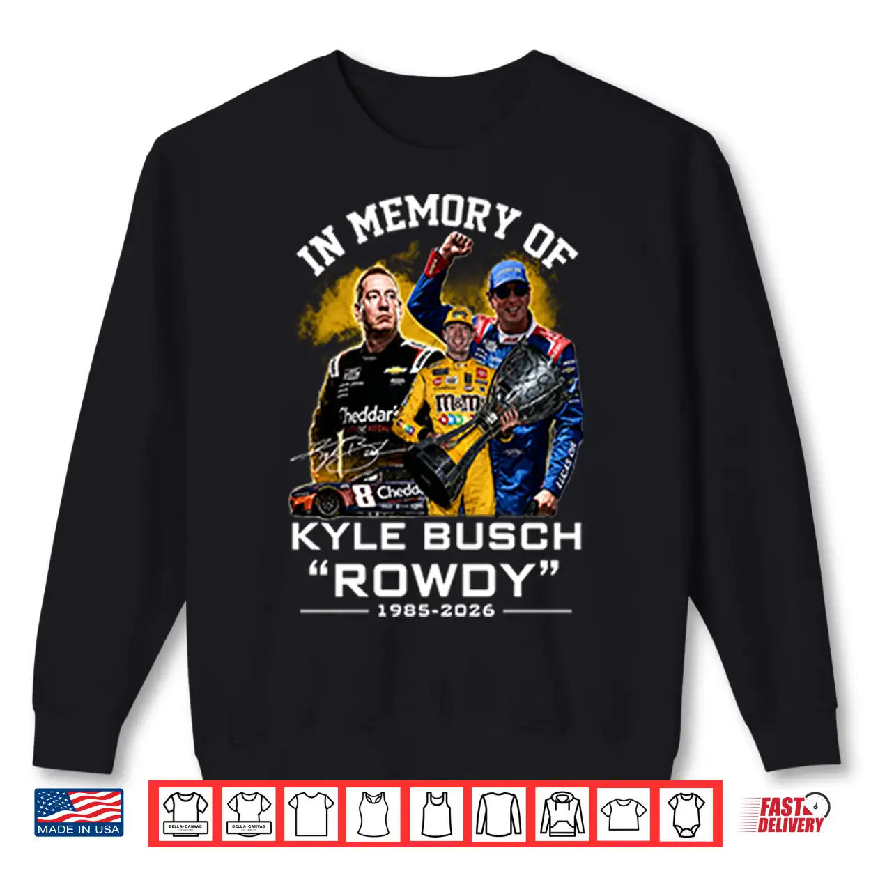 In Memory Of Kyle Busch Rowdy 1985 2026 Shirt In Memory Of Kyle Busch Rowdy 1985 2026 Shirt
