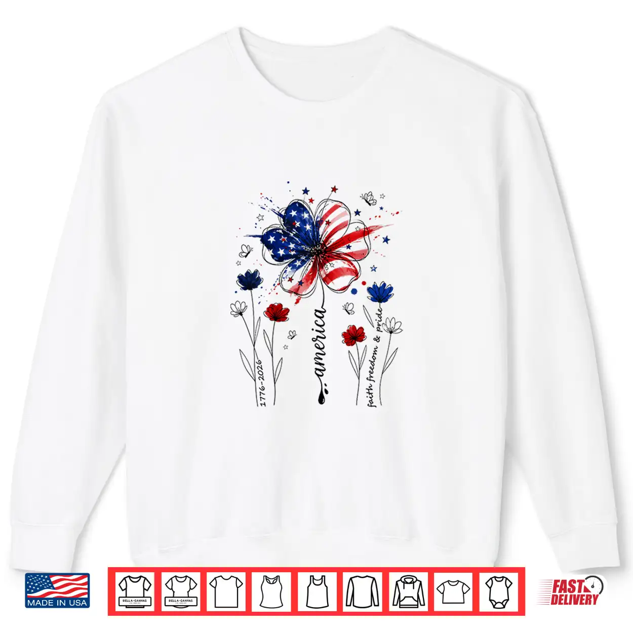 Independence Day Patriotic American Flag Usa Flower Women Shirt Independence Day Patriotic American Flag Usa Flower Women Shirt