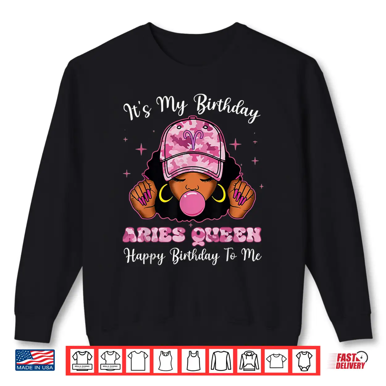 It’S My Birthday Aries Queen Black Woman Zodiac Birthday Shirt It’S My Birthday Aries Queen Black Woman Zodiac Birthday Shirt