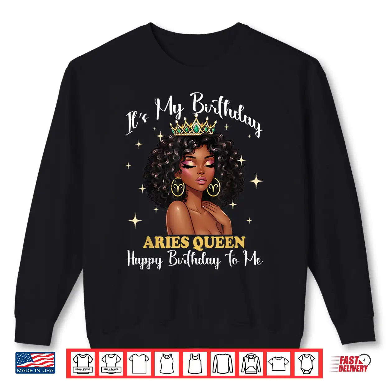It’S My Birthday Aries Queen Women Girl Zodiac Sign Shirt It’S My Birthday Aries Queen Women Girl Zodiac Sign Shirt