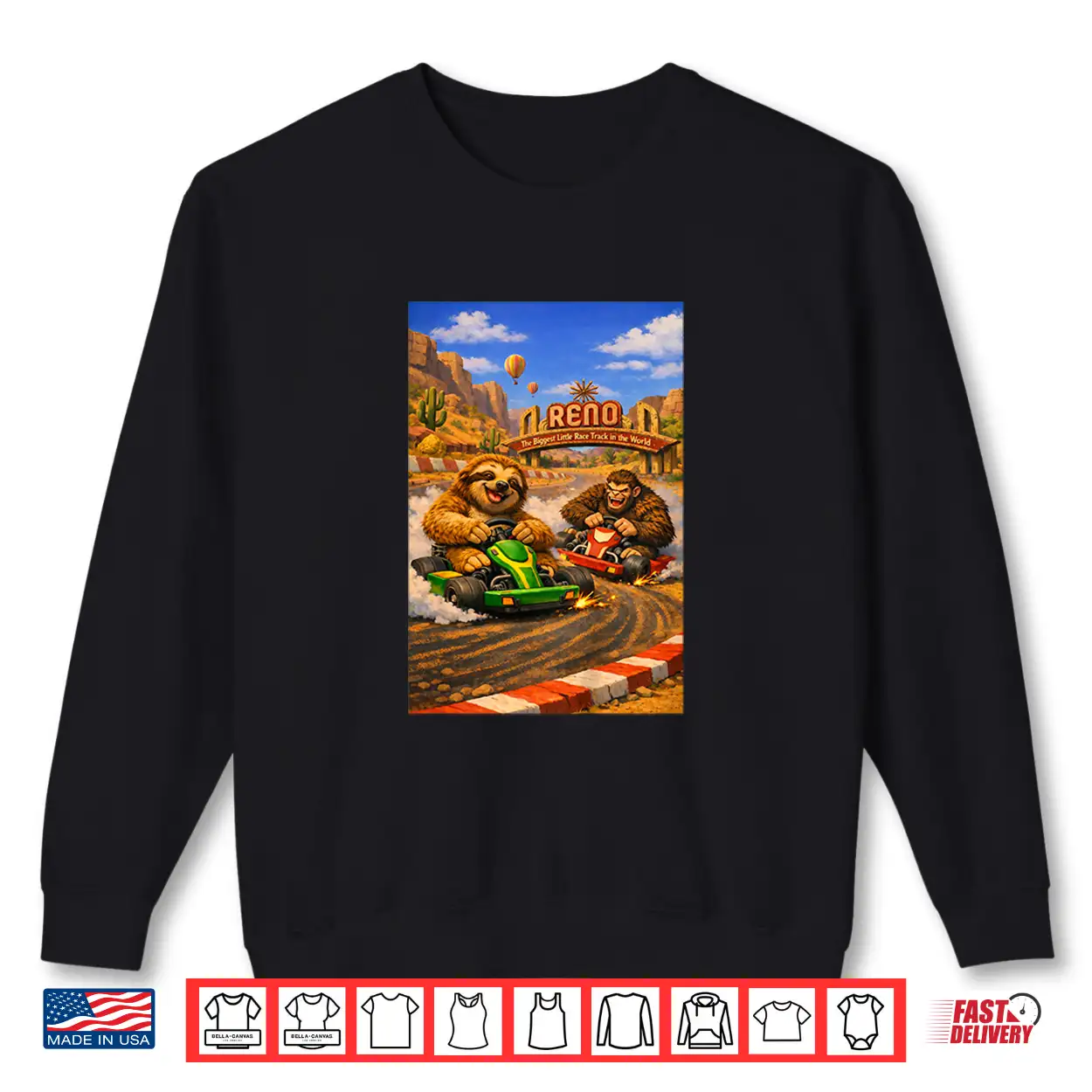 Kids Squatch N Sloth Reno Shirt Kids Squatch N Sloth Reno Shirt